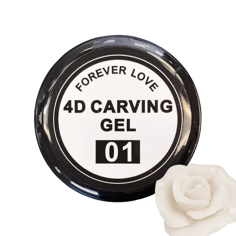4D Carving Gel 01 White - Forever Love