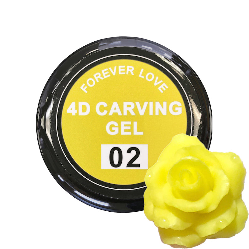 4D Carving Gel 02 Yellow - Forever Love