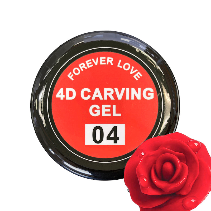 4D Carving Gel 04 Red - Forever Love