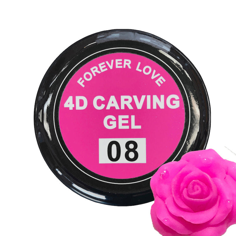 4D Carving Gel 08 Dark Pink - Forever Love