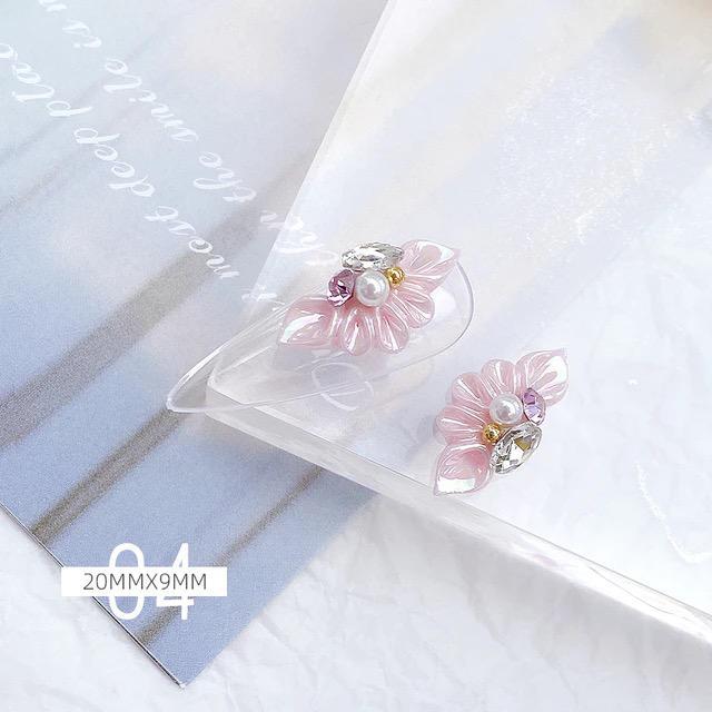 Forever Love Nail Art Charms 3D Flowers