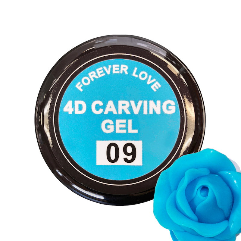 4D Carving Gel 09 Light Blue - Forever Love