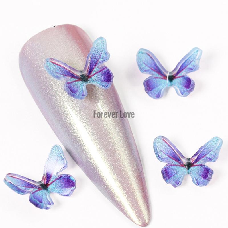 Forever Love Nail Art Charms Butterflies