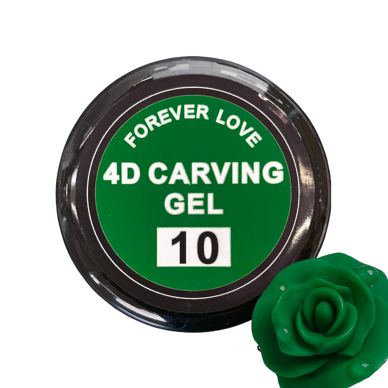 4D Carving Gel 10 Dark Green - Forever Love