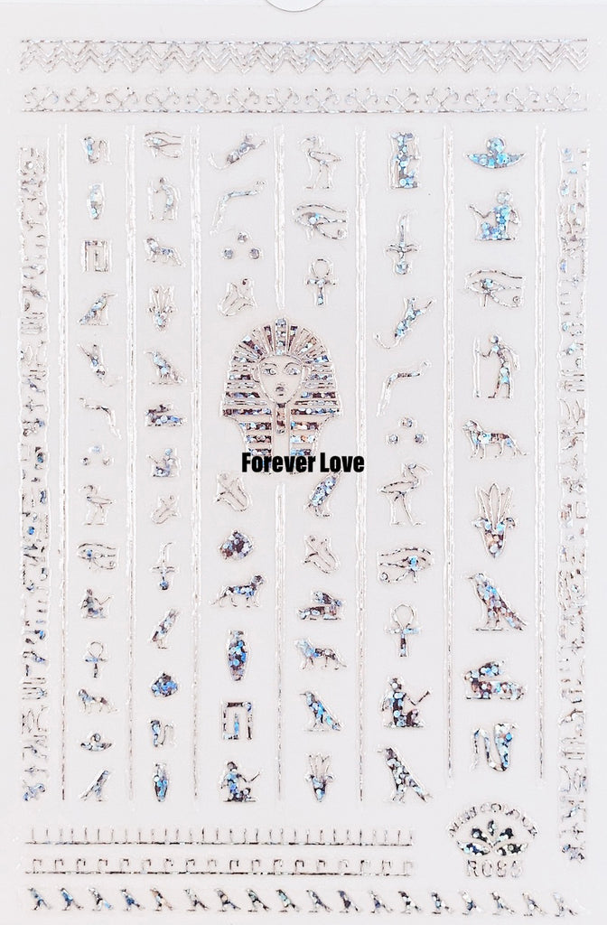 Forever Love Nail Art Stickers Decals Ancient Egypt