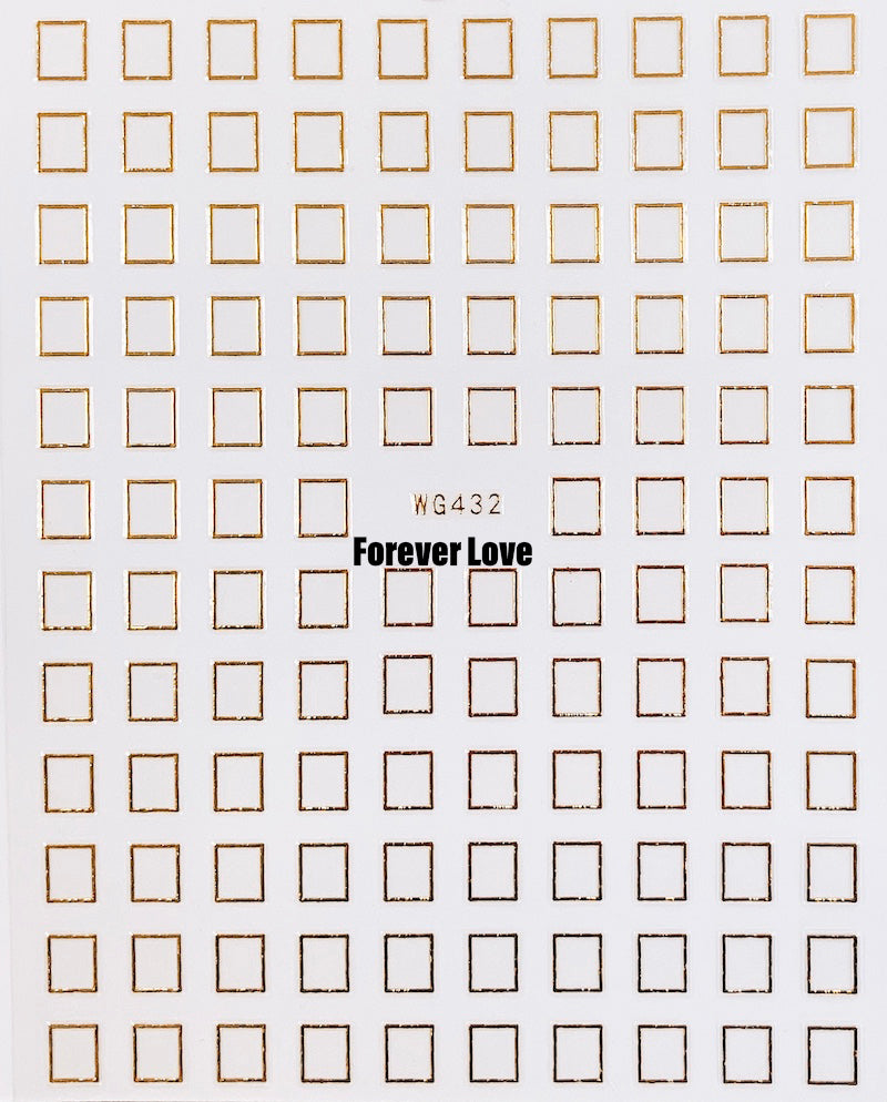 Forever Love Nail Art Stickers Decals