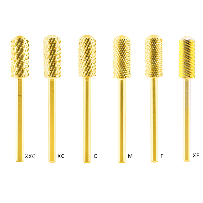 3/32" Smooth Top Bit Gold Metal- Forever Love Carbide Nail Drill Bits