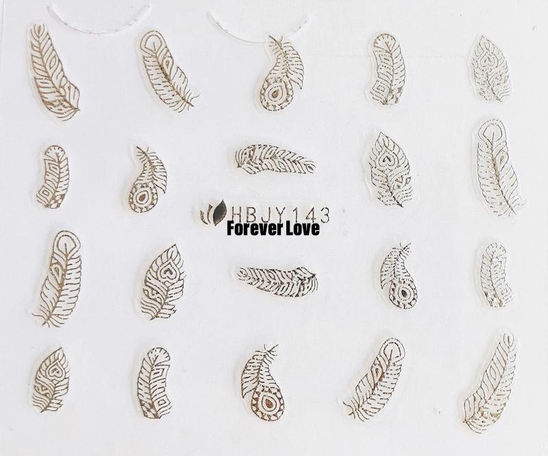 Forever Love Nail Art Stickers Decals