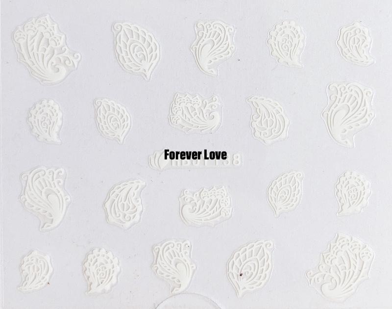 Forever Love Nail Art Stickers Decals