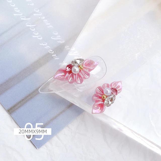 Forever Love Nail Art Charms 3D Flowers