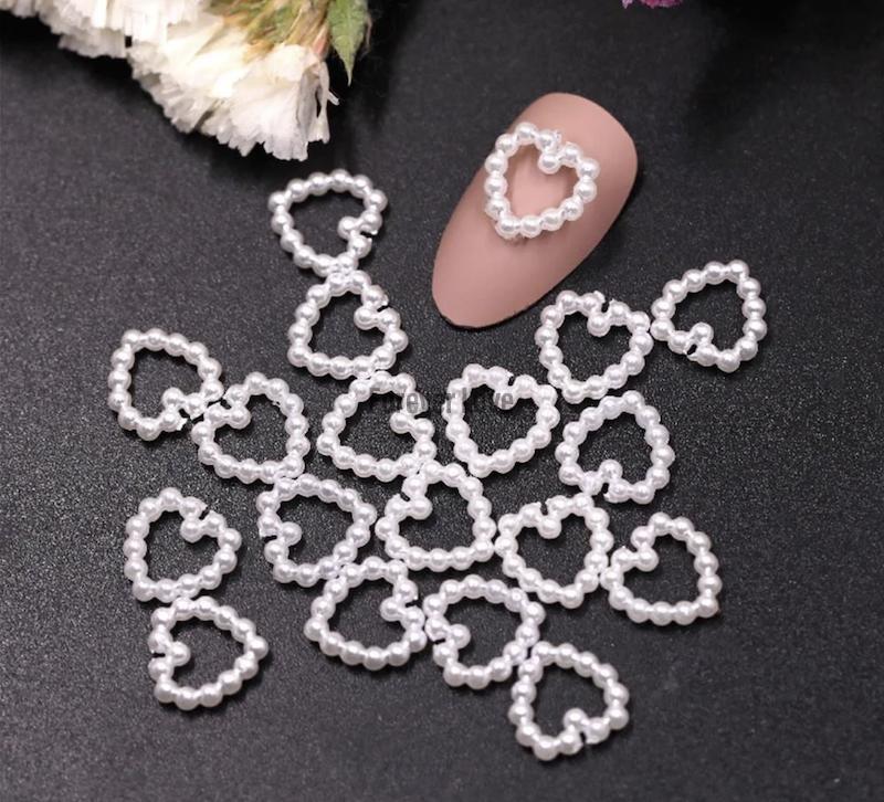 Forever Love Nail Art Charms Hearts