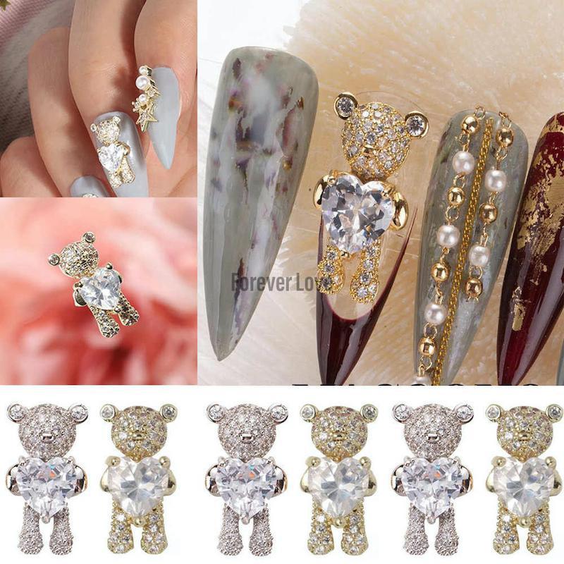 Forever Love Nail Art Charms Bears