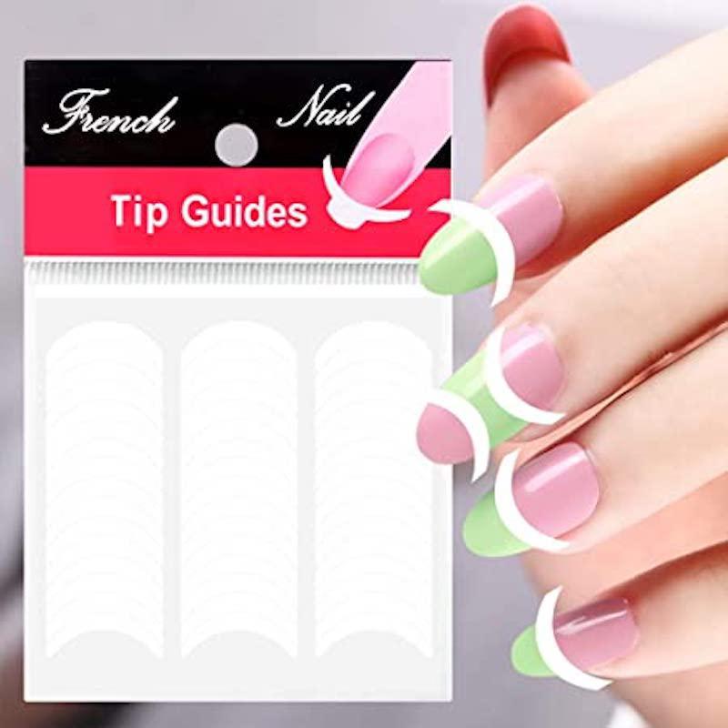 Forever Love Nail Art Charms French Manicure Nail Art Tips Form Guide Sticker
