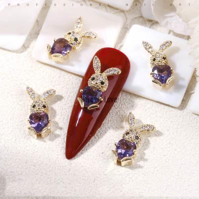 Forever Love Nail Art Charms Rabbits Bunnies