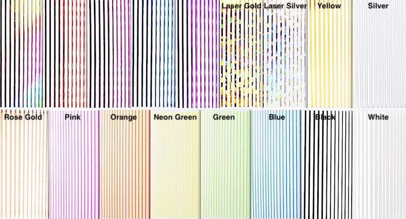 Forever Love Nail Art Stickers Decals Strip Lines