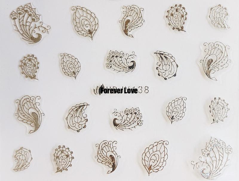 Forever Love Nail Art Stickers Decals