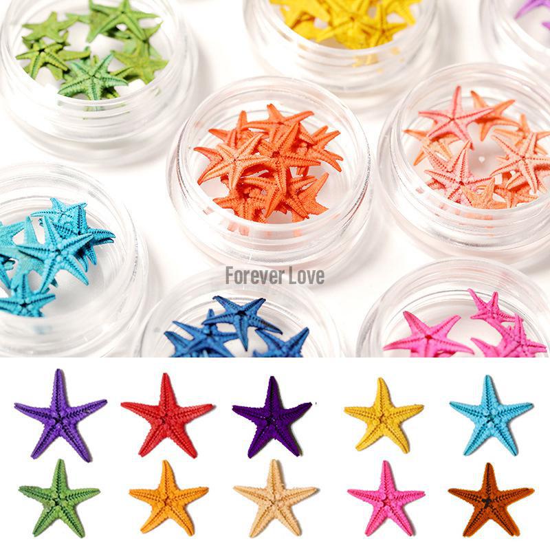 Forever Love Nail Art Charms Starfish. Beach Nail Art. Beautiful Starfish nail design.