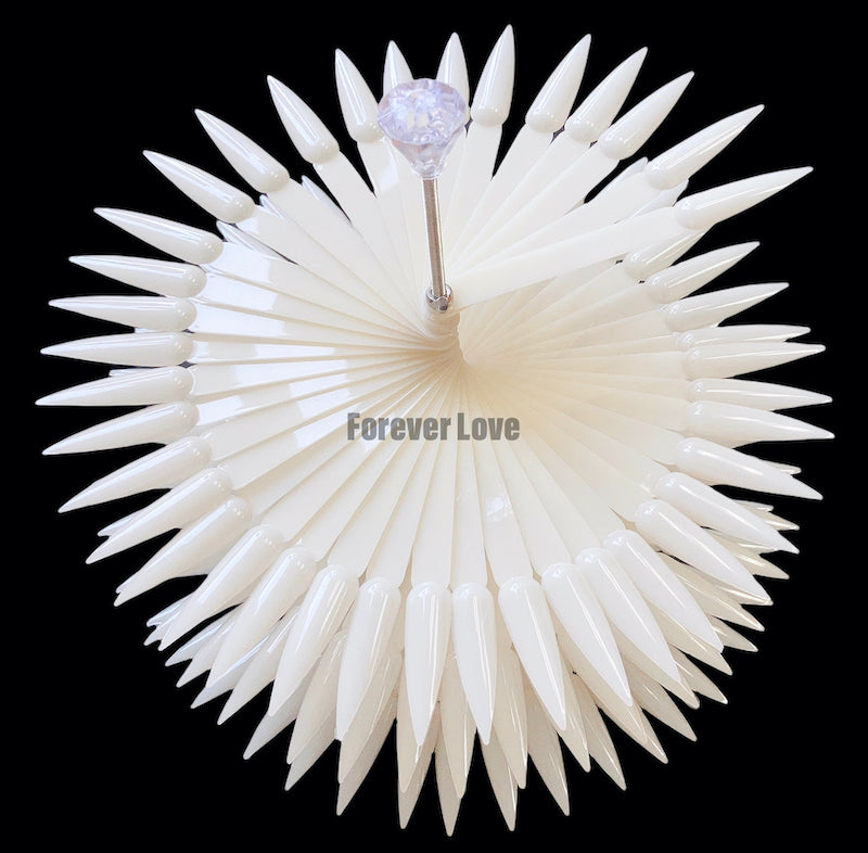 Display Stand 04 - Forever Love False Nail Art Tip Stick Polish Display Spiral Fan Practice Stand