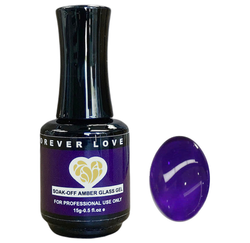 Gel F28 - Forever Love Gel Nail Transparent Jelly Polish Purple