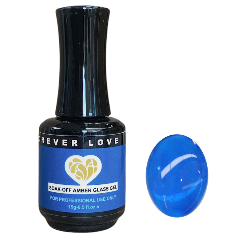 Gel F30 - Forever Love Gel Nail Transparent Jelly Polish Blue