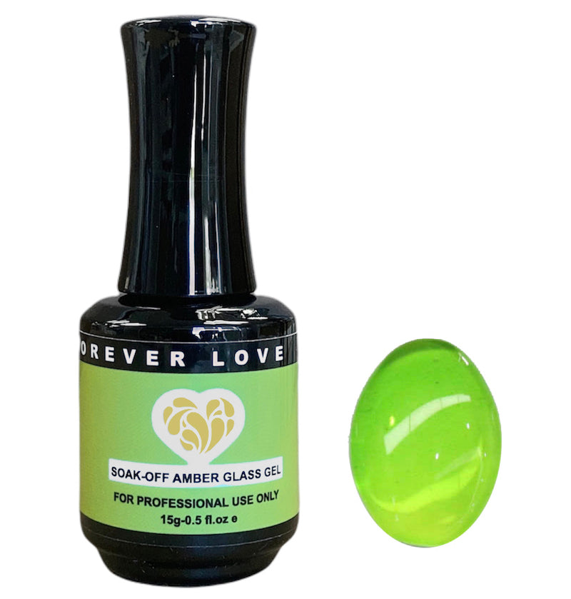 Gel F32 - Forever Love Gel Nail Transparent Jelly Polish Green