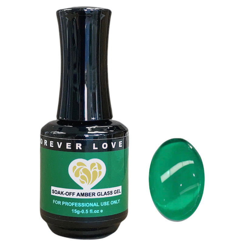 Gel F34 - Forever Love Gel Nail Transparent Jelly Polish Green