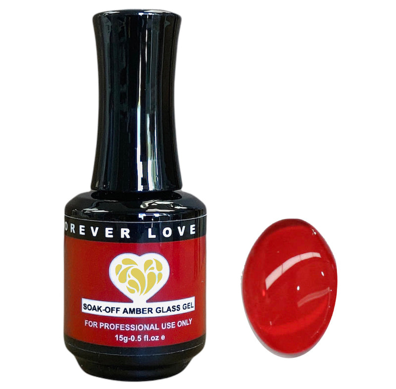 Gel F38 - Forever Love Gel Nail Transparent Jelly Polish Red