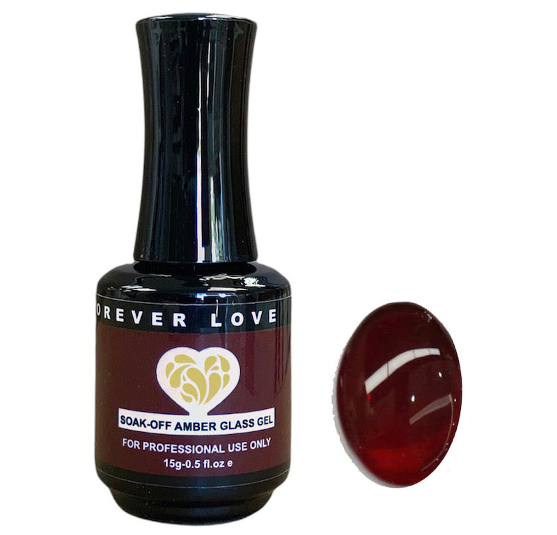 Gel F39 - Forever Love Gel Nail Transparent Jelly Polish Red