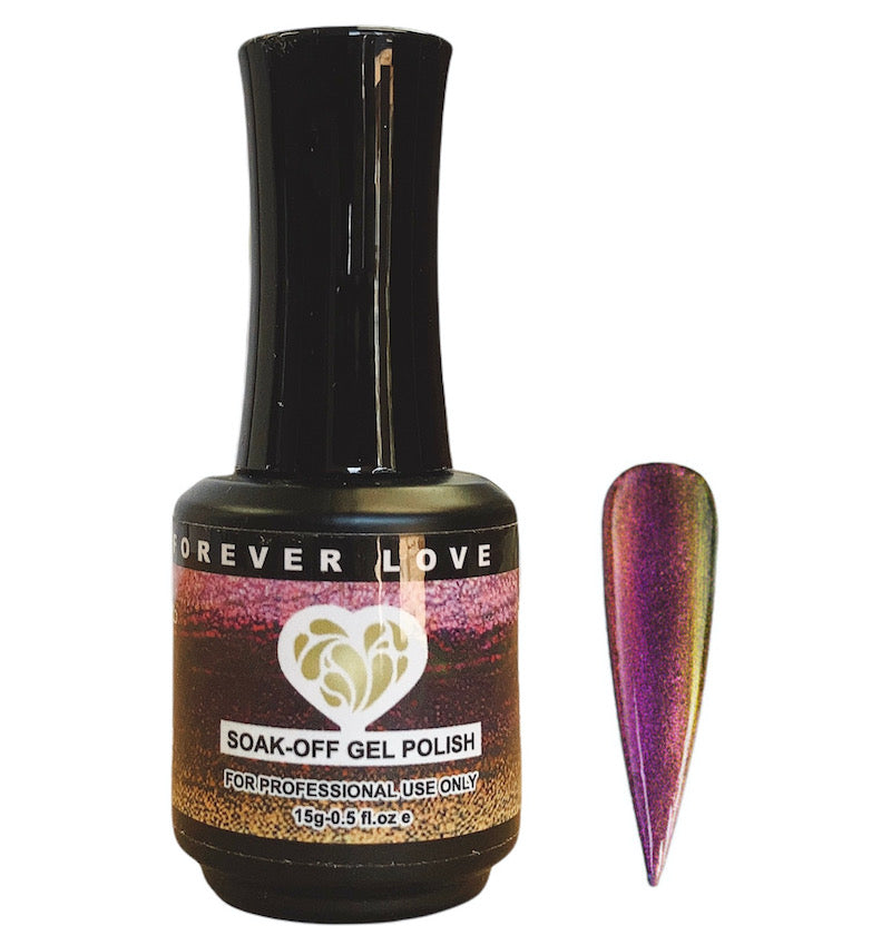 Gel F45 - Forever Love Gel Nail Polish Green Purple