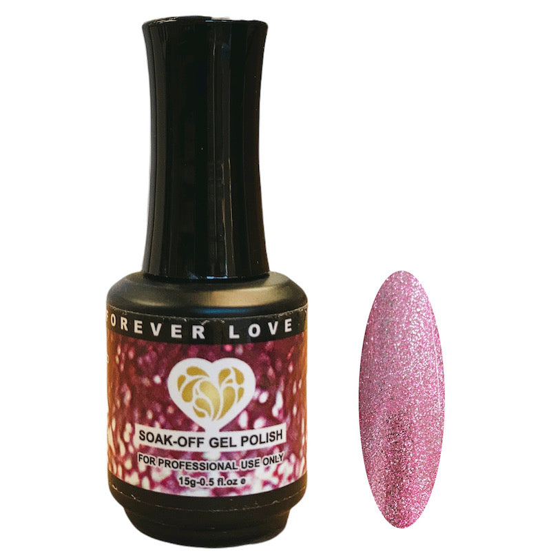 Gel F53 Platinum - Forever Love Gel Nail Polish Pink Purple