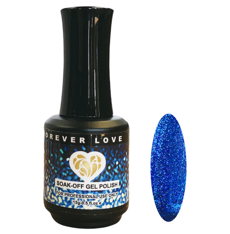Gel F63 Platinum - Forever Love Gel Nail Polish Blue