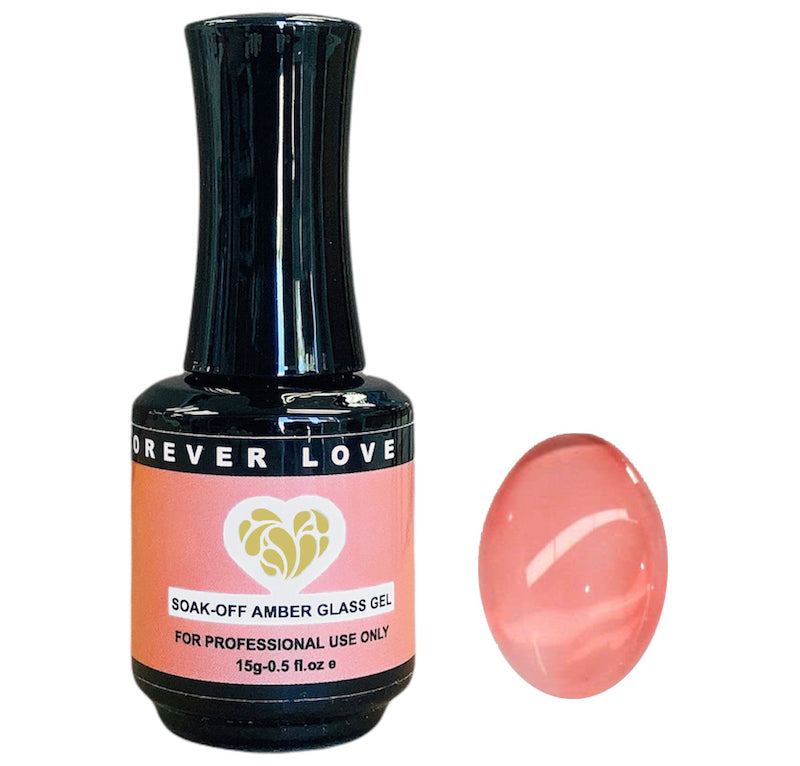 Gel F24 - Forever Love Gel Nail Transparent Jelly Polish Orange