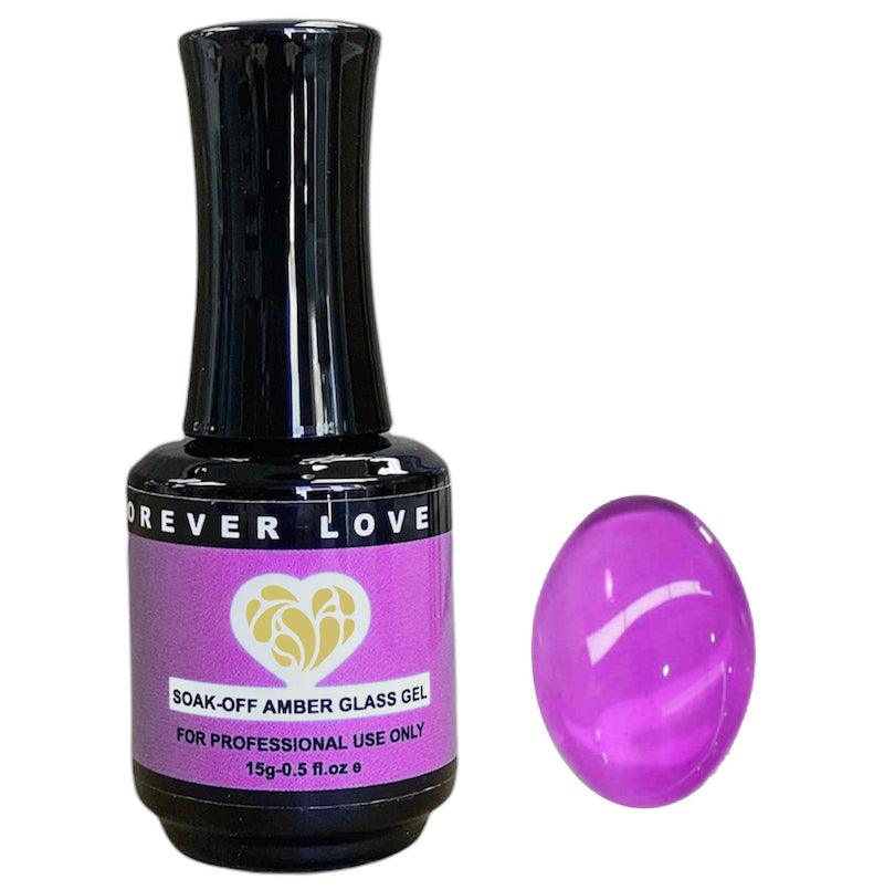 Gel F27 - Forever Love Gel Nail Transparent Jelly Polish Purple