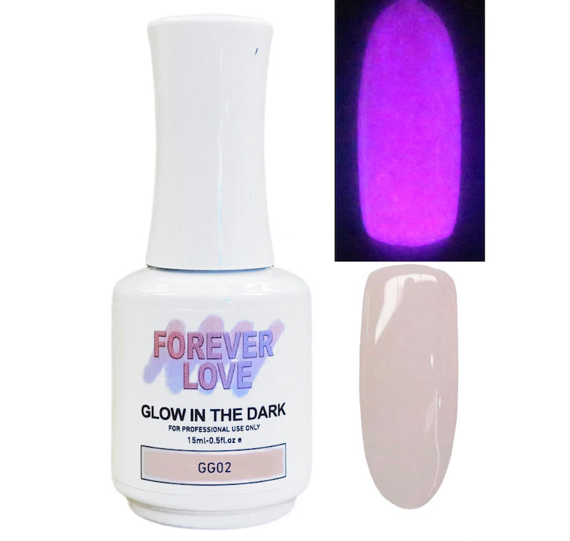 Glow In The Dark Gel GG02 - Forever Love Purple Nude Pink