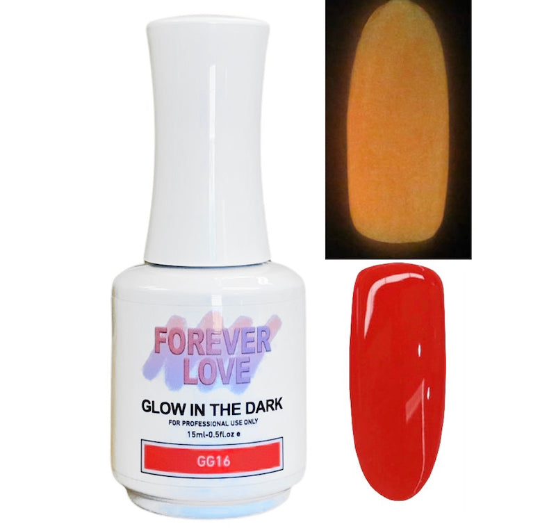 Glow In The Dark Gel GG16 - Forever Love Orange Red