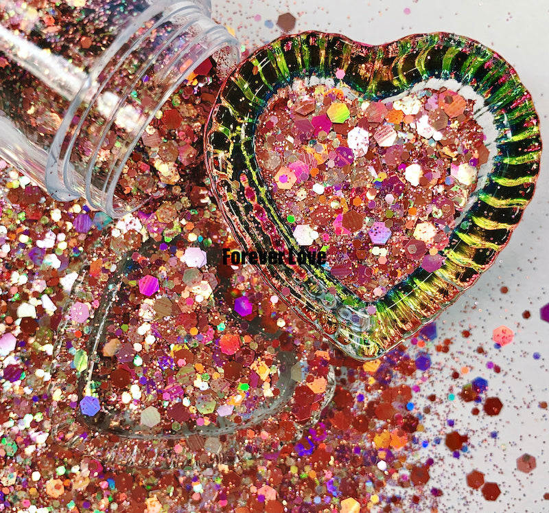 Forever Love Nail Art Glitter Sprinkle On Collection