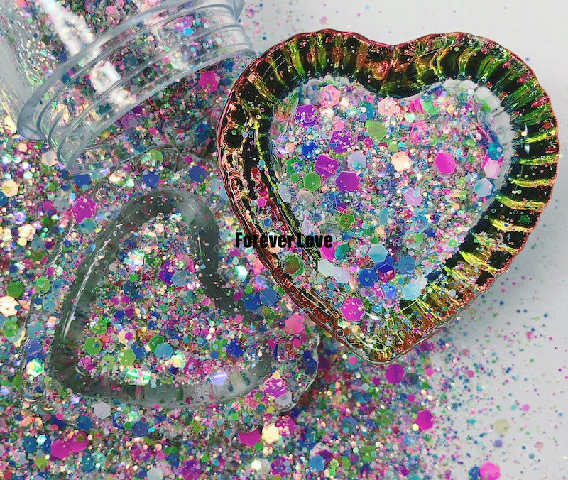 Forever Love Nail Art Glitter Sprinkle On Collection