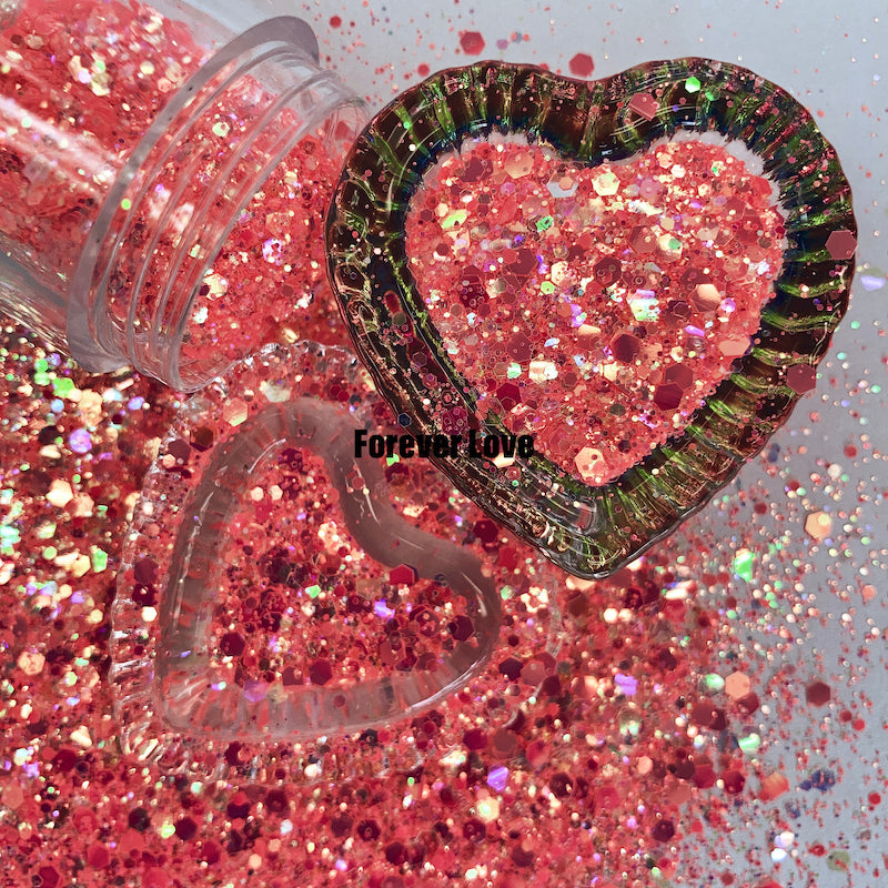 Forever Love Nail Art Glitter Sprinkle On Collection