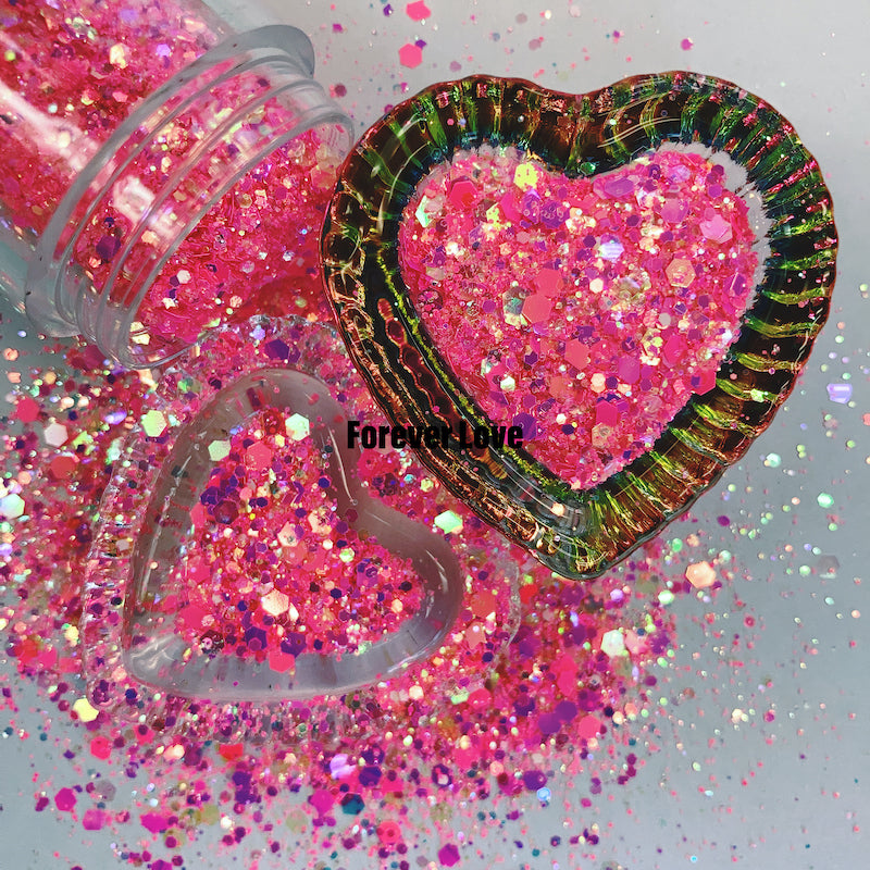 Forever Love Nail Art Glitter Sprinkle On Collection