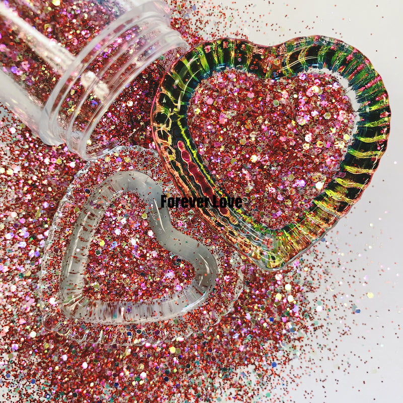 Forever Love Nail Art Glitter Sprinkle On Collection