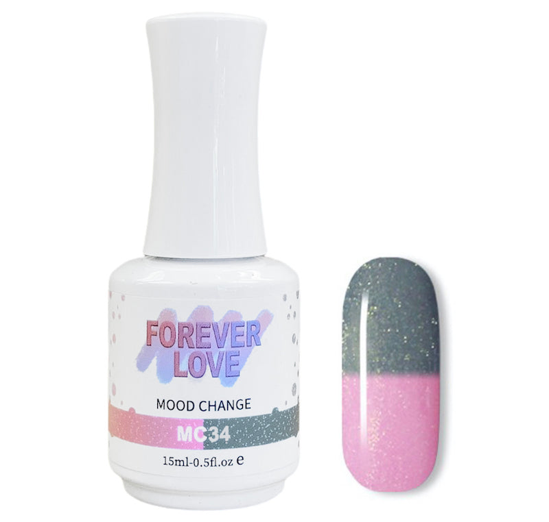 Mood Change Gel MC34 - Forever Love Gray Pink