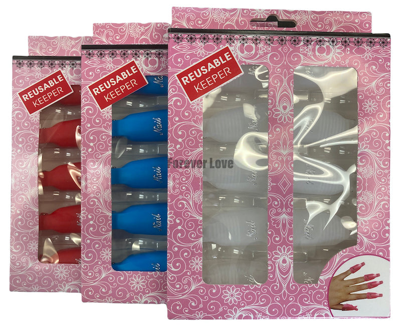 Reusable Gel Polish Soak Off Remover Cap Clips - Forever Love