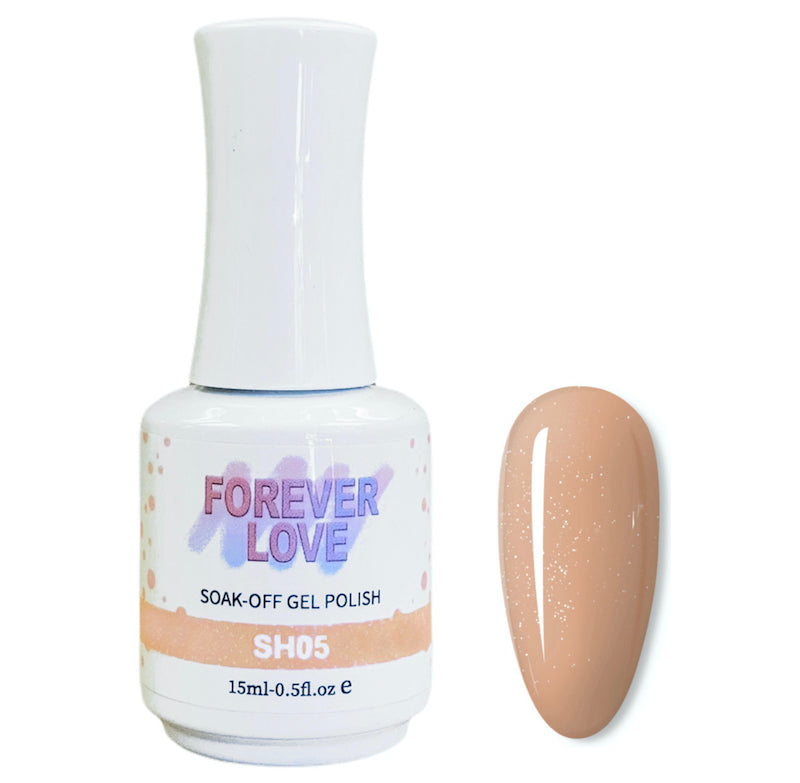 Gel SH05 - Forever Love Shimmer Gel Nail Polish Nude