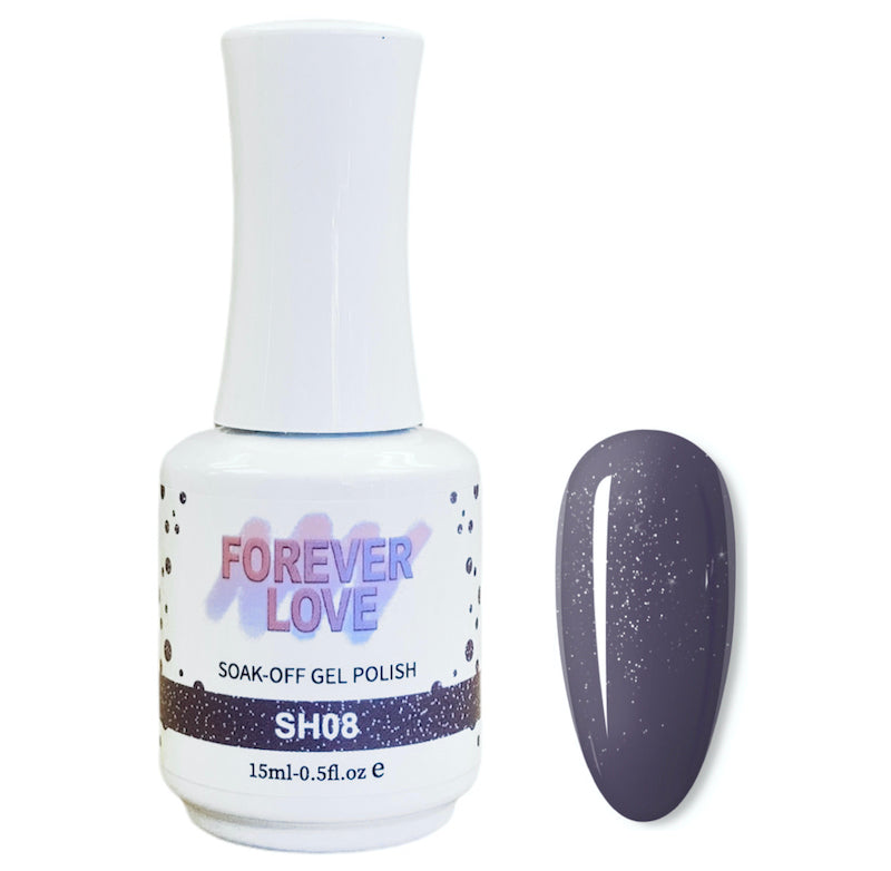Gel SH08 - Forever Love Shimmer Gel Nail Polish Purple