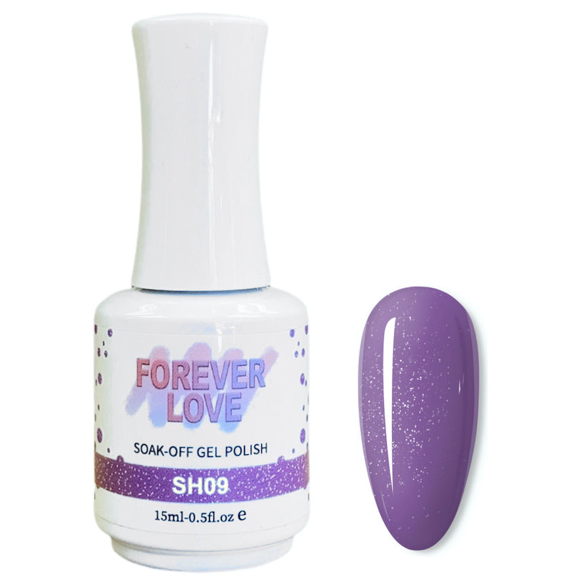 Gel SH09 - Forever Love Shimmer Gel Nail Polish Purple