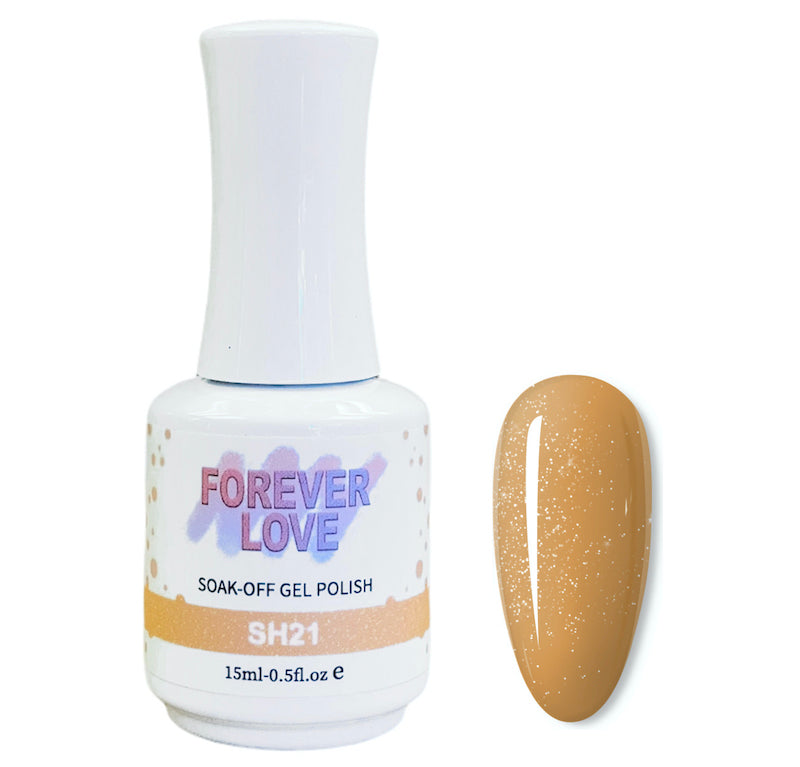 Gel SH21 - Forever Love Shimmer Gel Nail Polish Nude