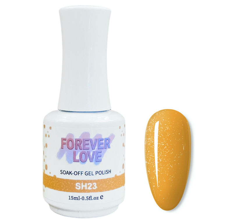 Gel SH23 - Forever Love Shimmer Gel Nail Polish Orange Yellow