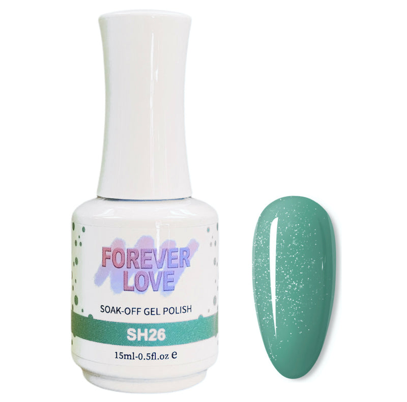 Gel SH26 - Forever Love Shimmer Gel Nail Polish Blue