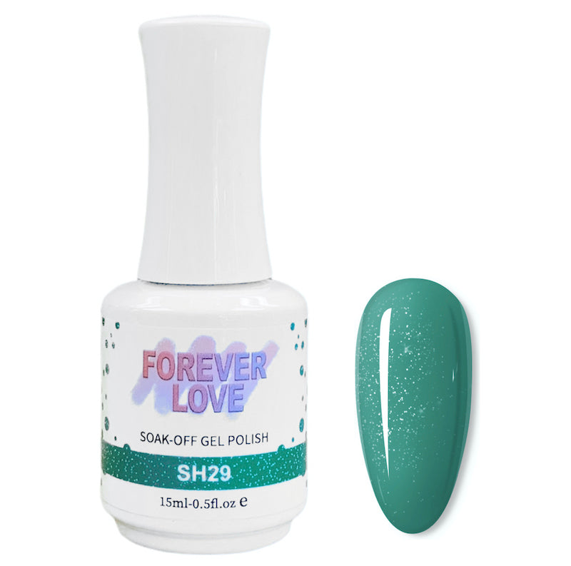 Gel SH29 - Forever Love Shimmer Gel Nail Polish Blue
