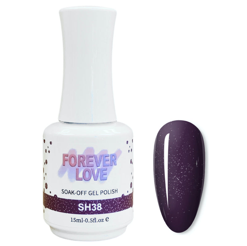 Gel SH38 - Forever Love Shimmer Gel Nail Polish Purple
